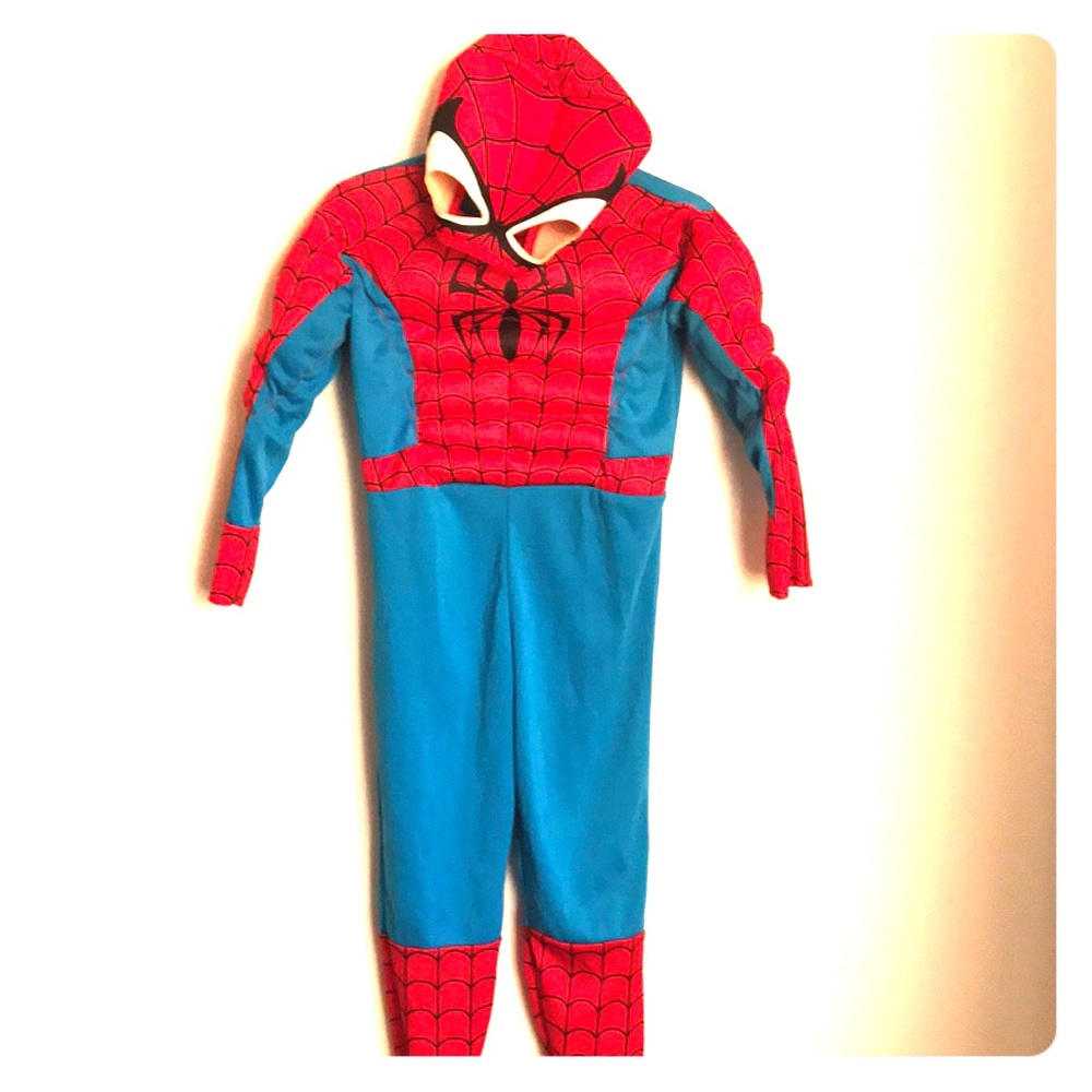 Spiderman muscle costume- 3-4T